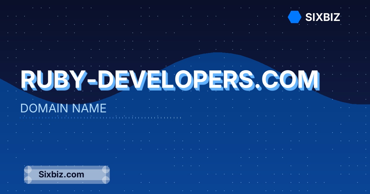 ruby-developers.com - Premium Domain Name For Sale