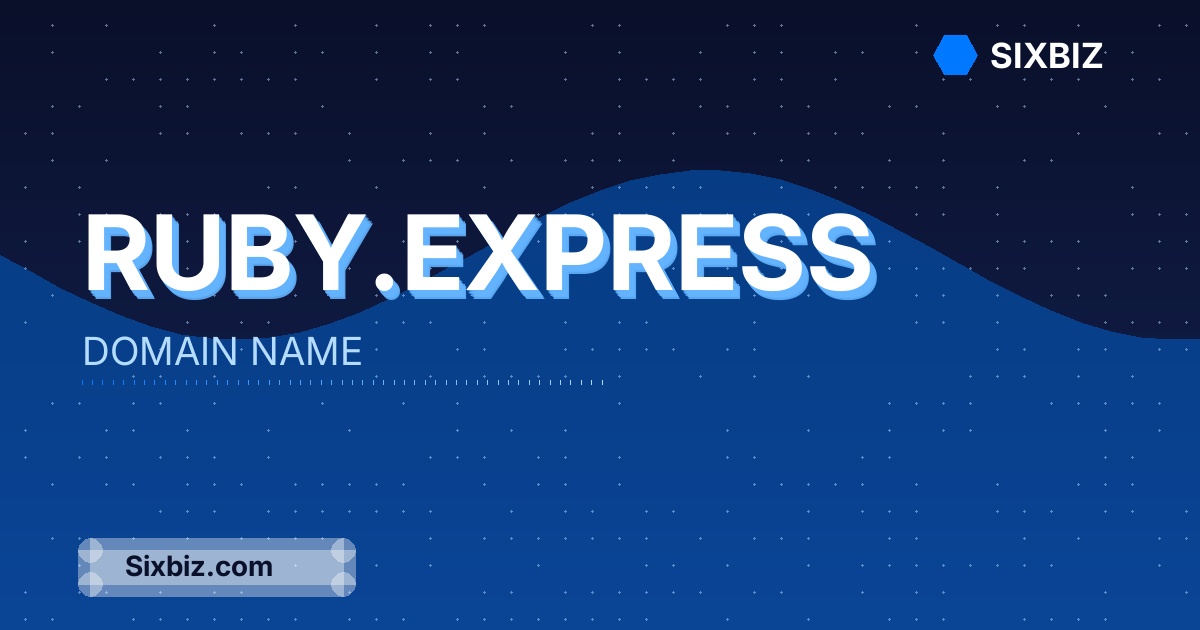 ruby.express - Premium Domain Name For Sale