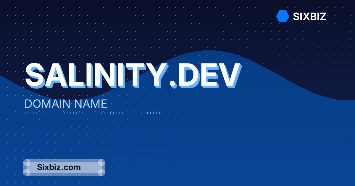 salinity.dev - Premium Domain Name For Sale