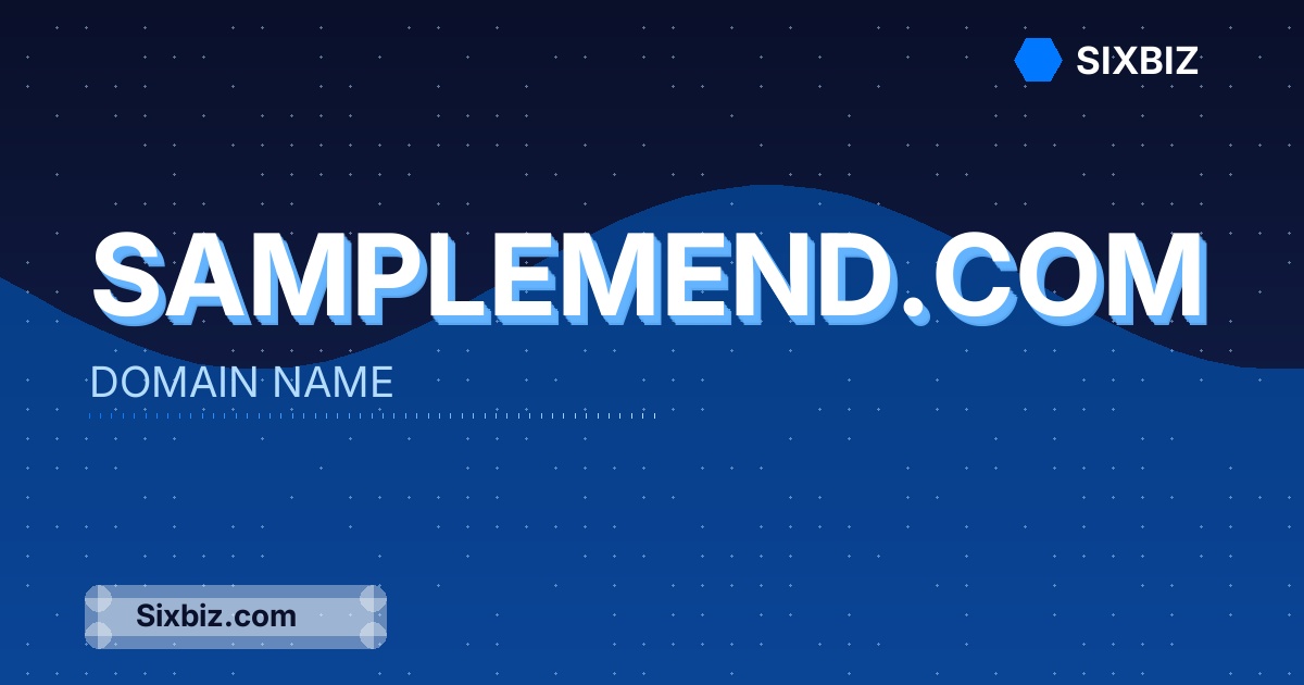 samplemend.com - Premium Domain Name For Sale