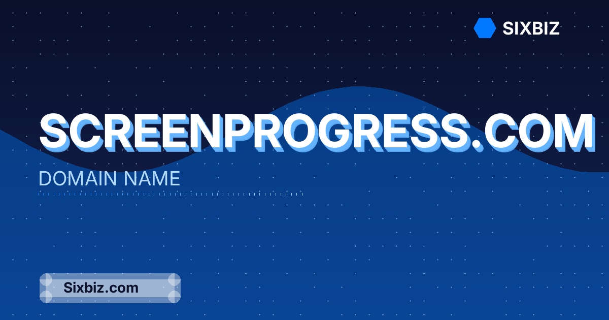 screenprogress.com - Premium Domain Name For Sale