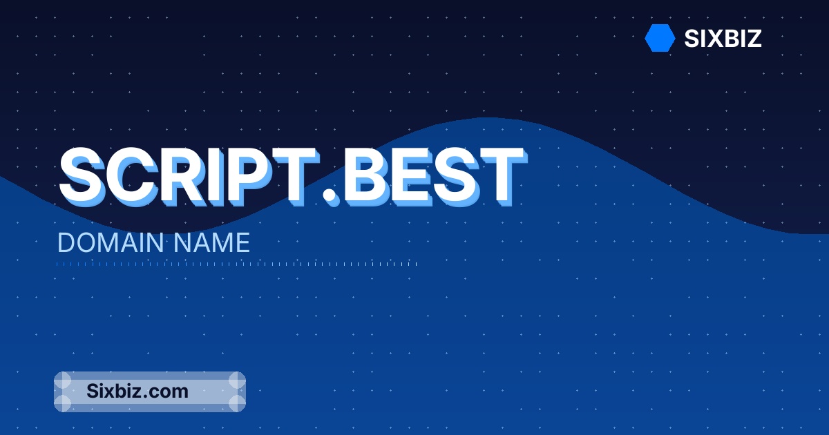 script.best - Premium Domain Name For Sale
