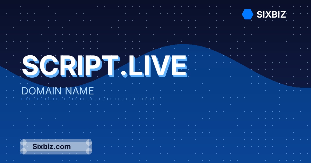 script.live - Premium Domain Name For Sale
