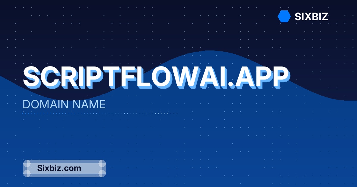 scriptflowai.app - Premium Domain Name For Sale