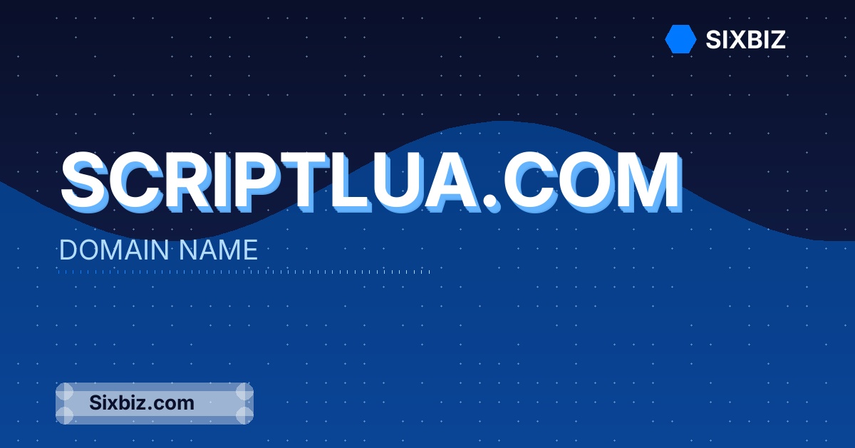 scriptlua.com - Premium Domain Name For Sale