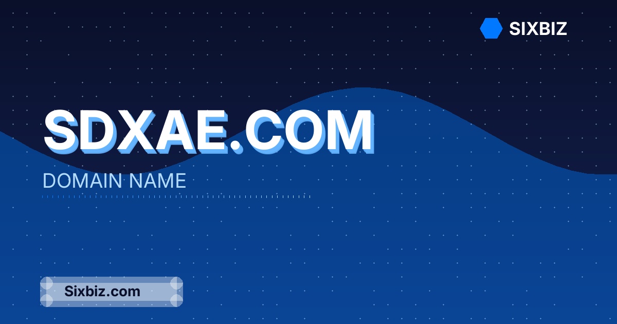 sdxae.com - Premium Domain Name For Sale