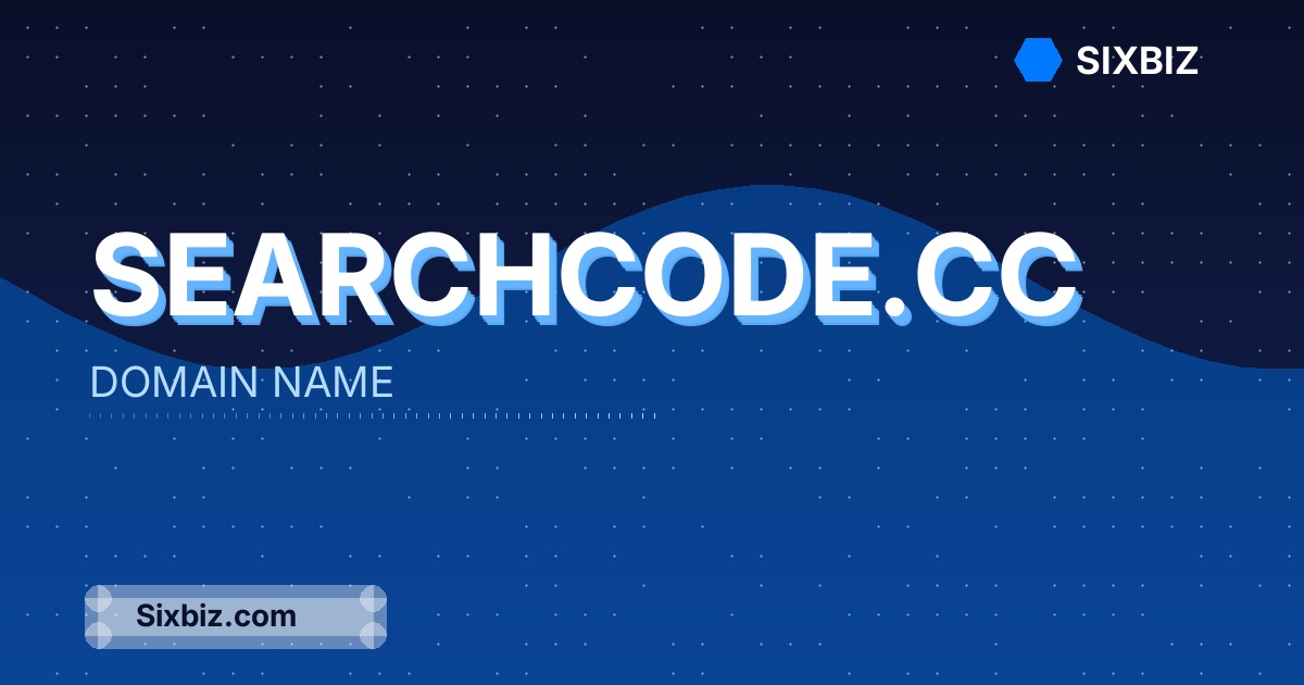 searchcode.cc - Premium Domain Name For Sale