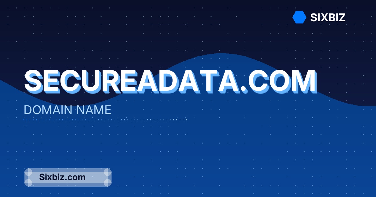 secureadata.com - Premium Domain Name For Sale