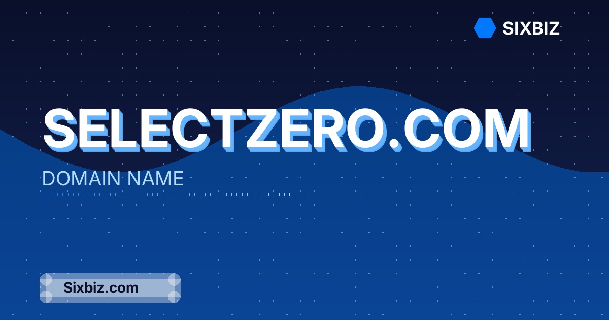 selectzero.com - Premium Domain Name For Sale
