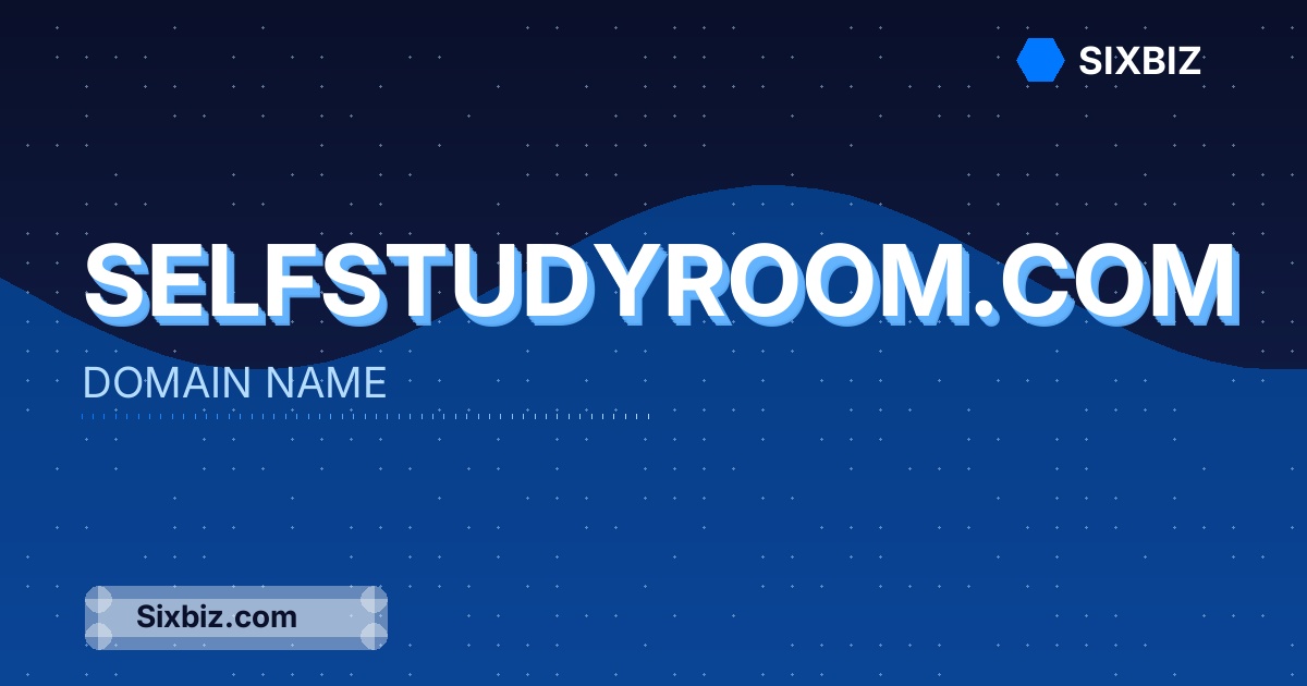 selfstudyroom.com - Premium Domain Name For Sale