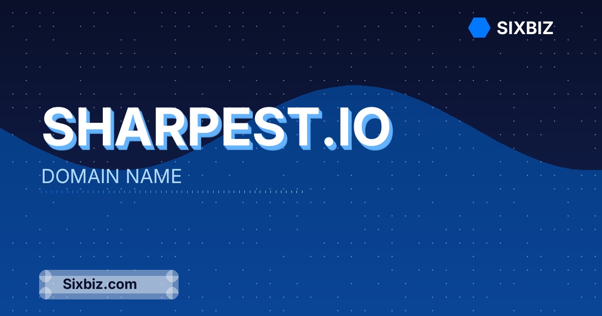 sharpest.io - Premium Domain Name For Sale