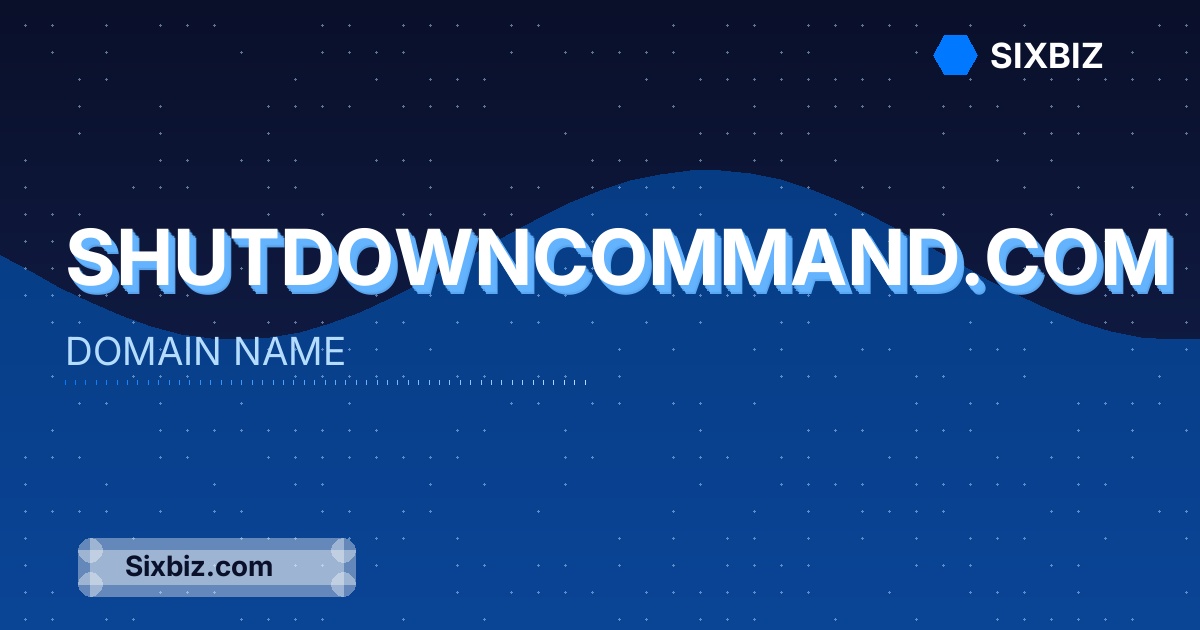 shutdowncommand.com - Premium Domain Name For Sale