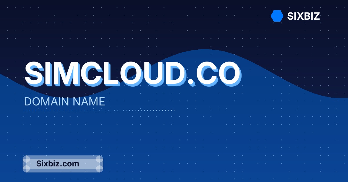 simcloud.co - Premium Domain Name For Sale