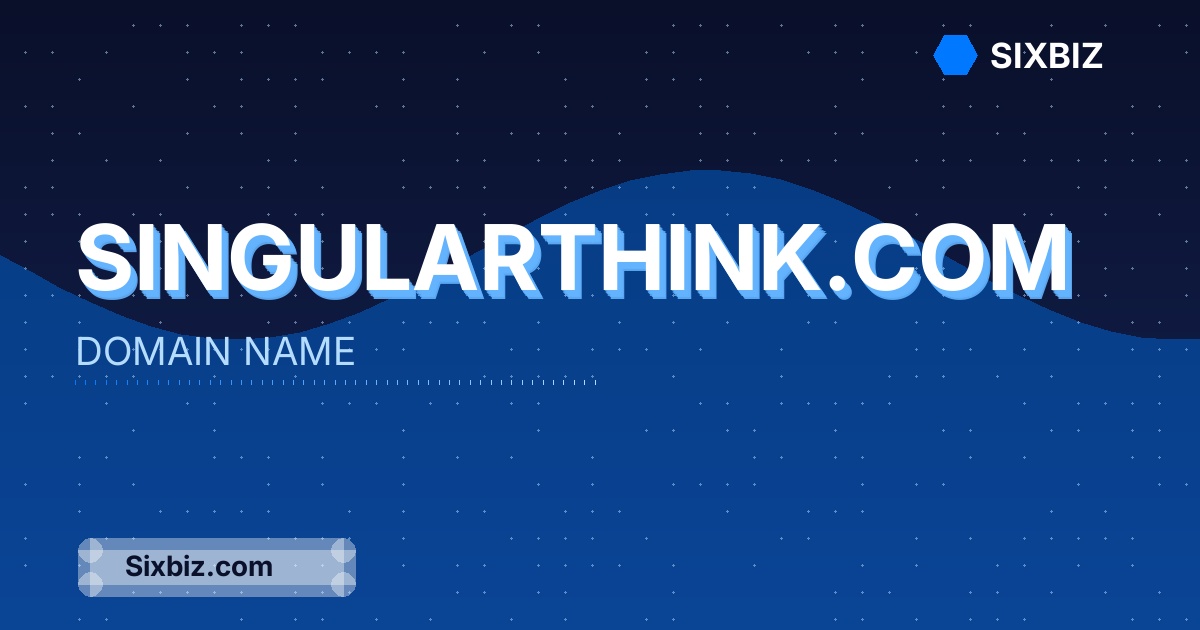 singularthink.com - Premium Domain Name For Sale