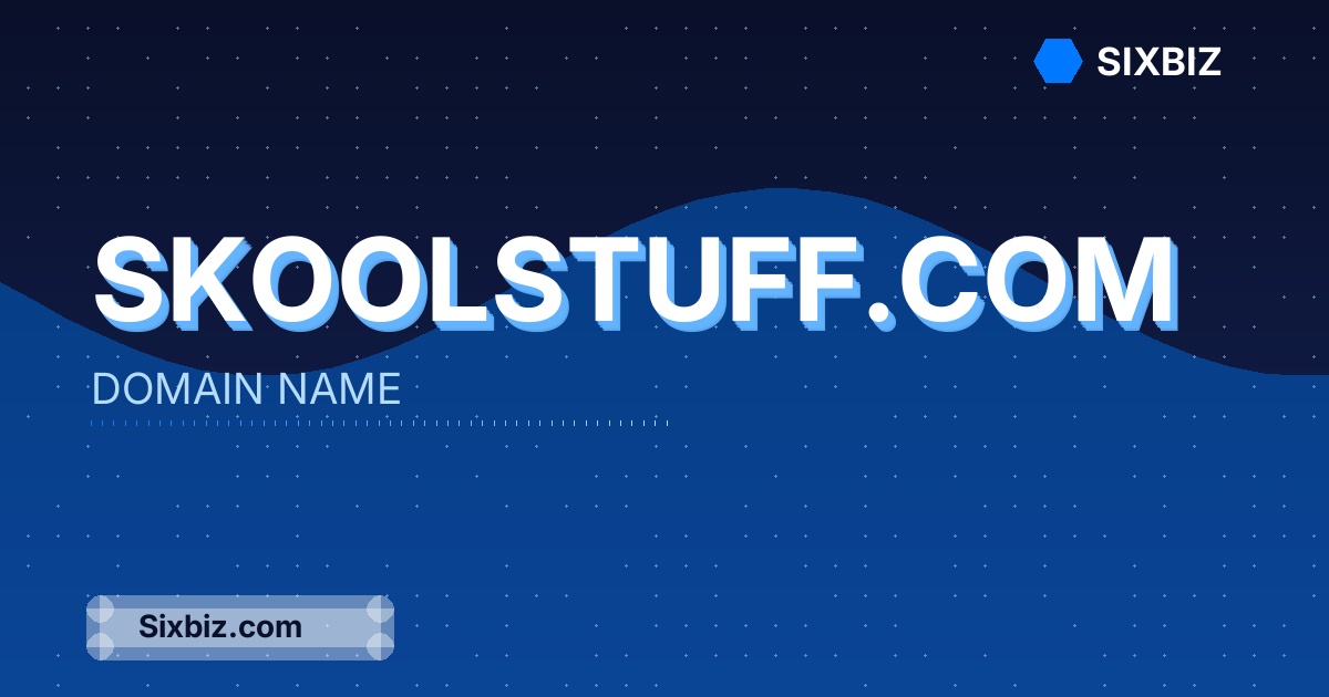 skoolstuff.com - Premium Domain Name For Sale