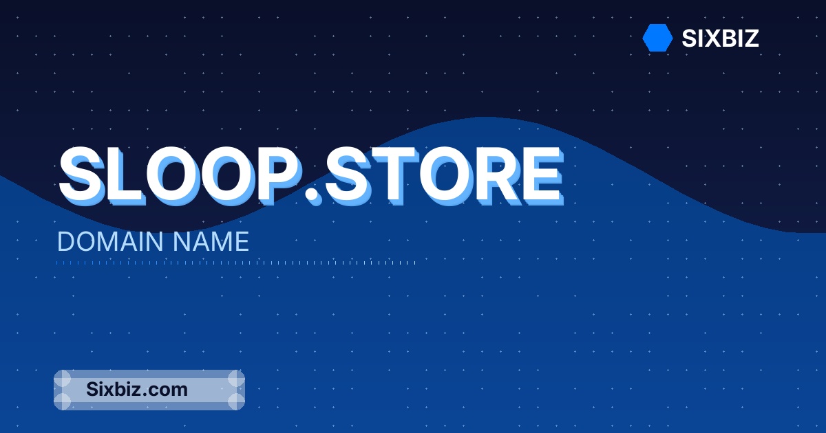 sloop.store - Premium Domain Name For Sale