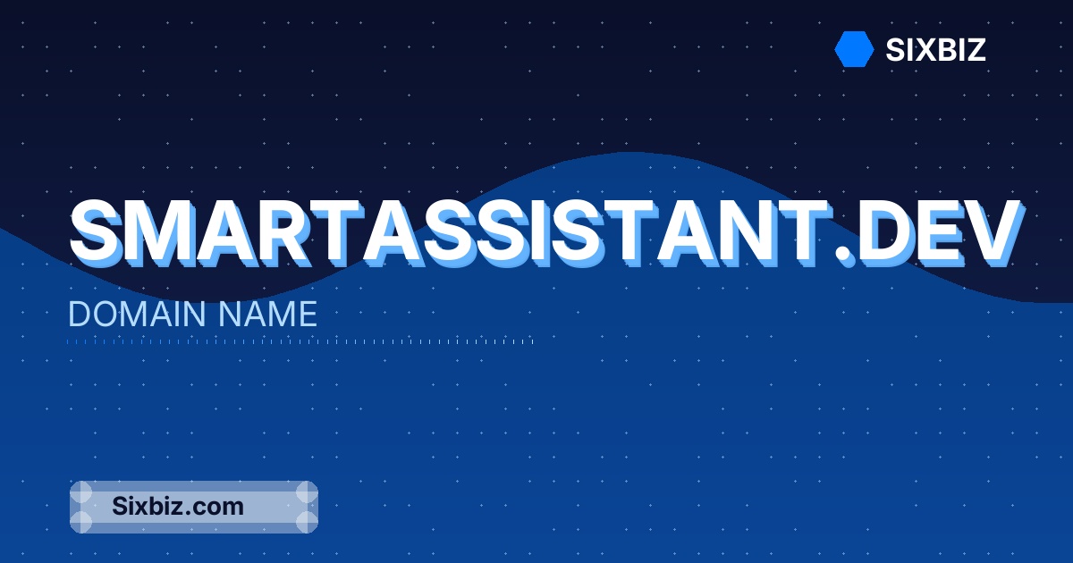 smartassistant.dev - Premium Domain Name For Sale