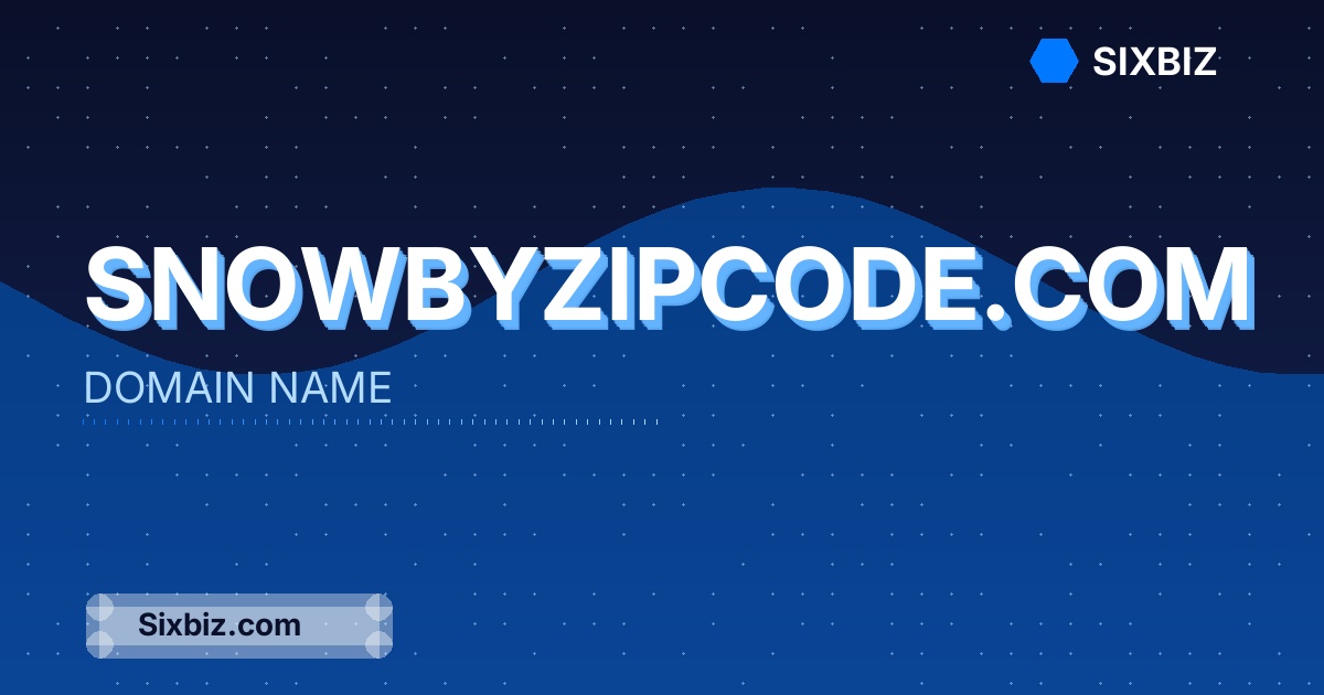 snowbyzipcode.com - Premium Domain Name For Sale