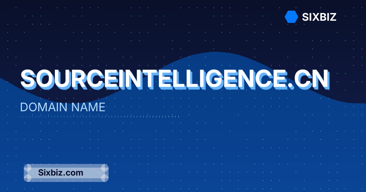 sourceintelligence.cn - Premium Domain Name For Sale