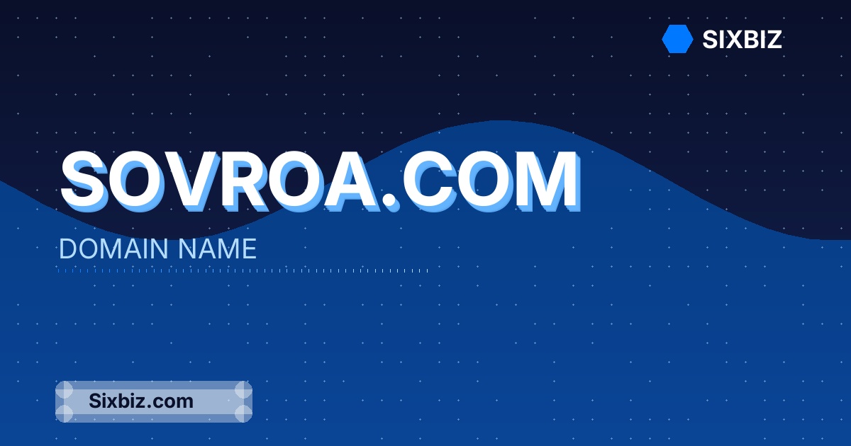sovroa.com - Premium Domain Name For Sale
