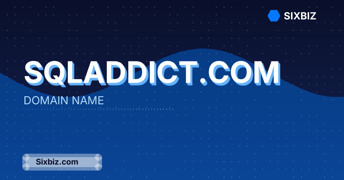 sqladdict.com - Premium Domain Name For Sale