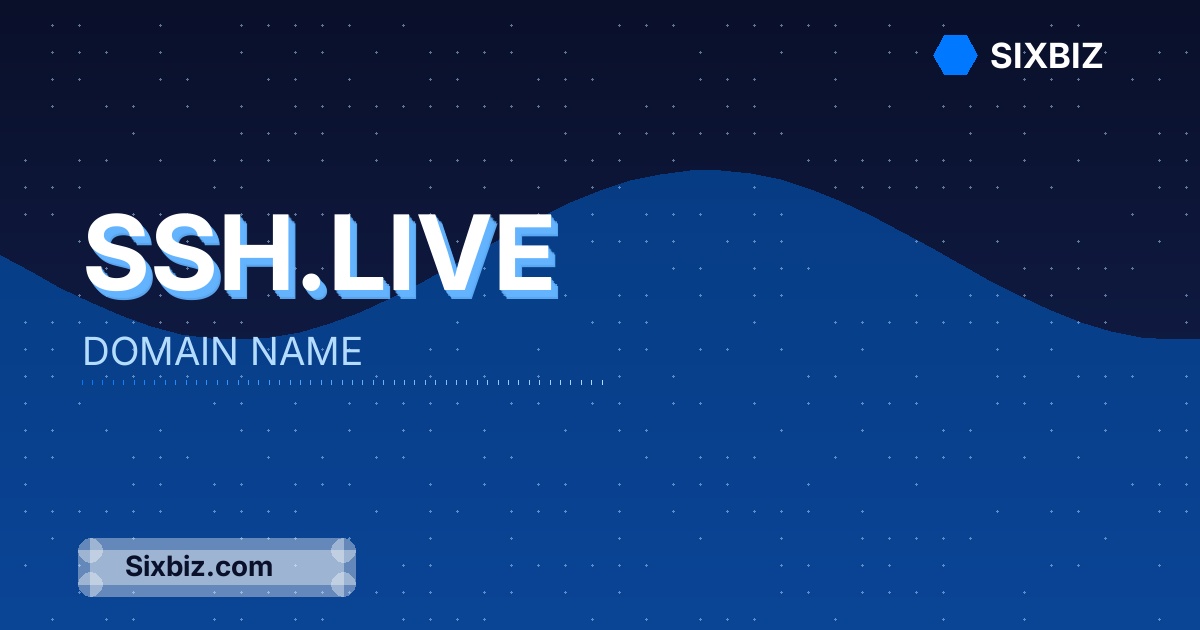 ssh.live - Premium Domain Name For Sale