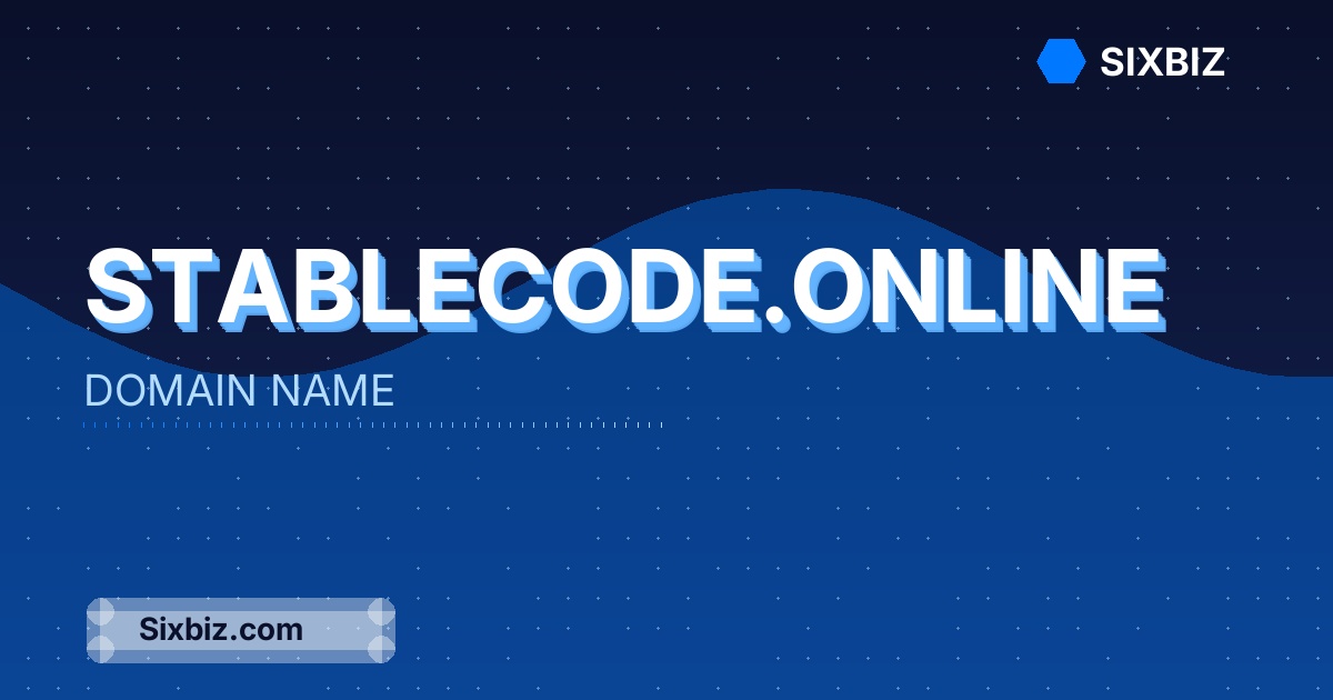 stablecode.online - Premium Domain Name For Sale