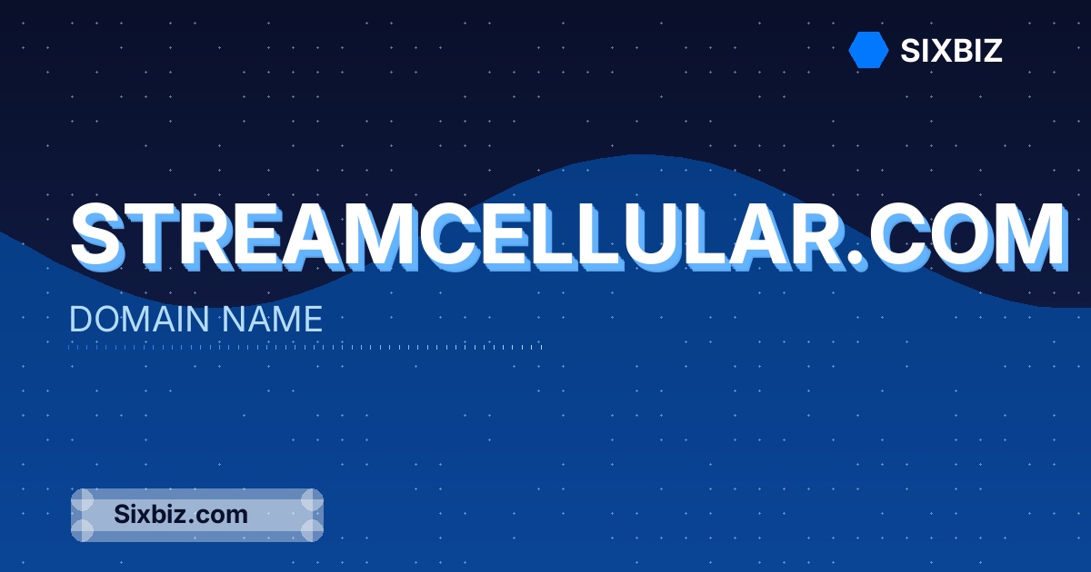 streamcellular.com - Premium Domain Name For Sale