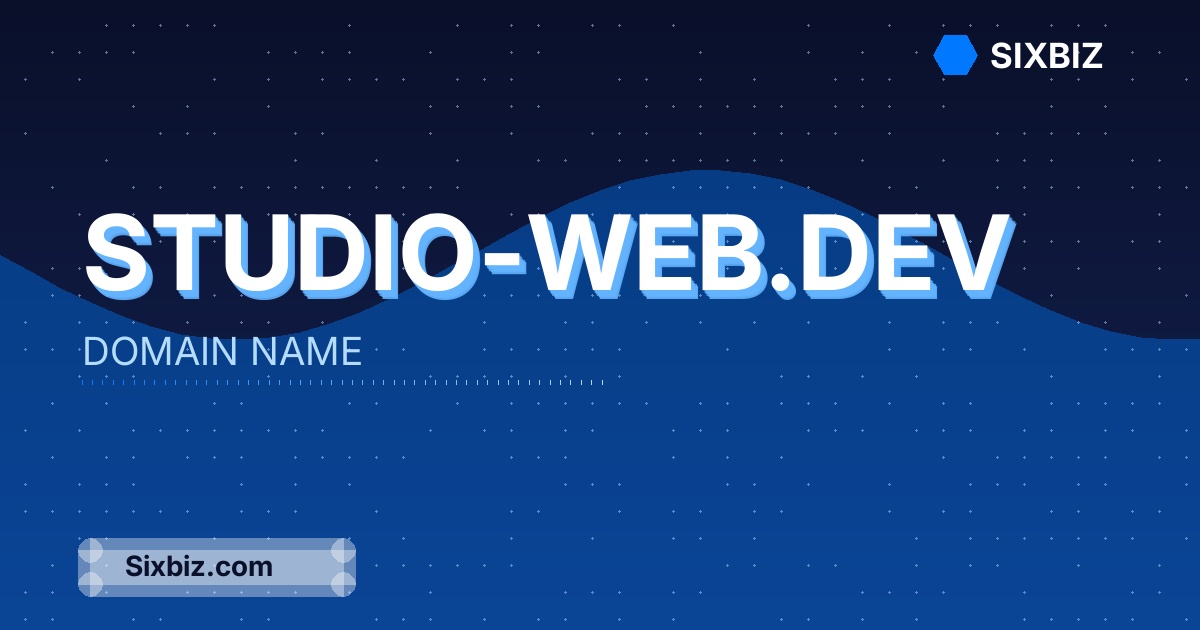 studio-web.dev - Premium Domain Name For Sale