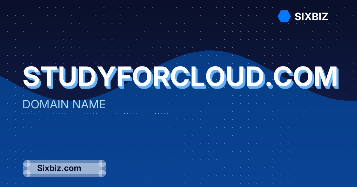 studyforcloud.com - Premium Domain Name For Sale