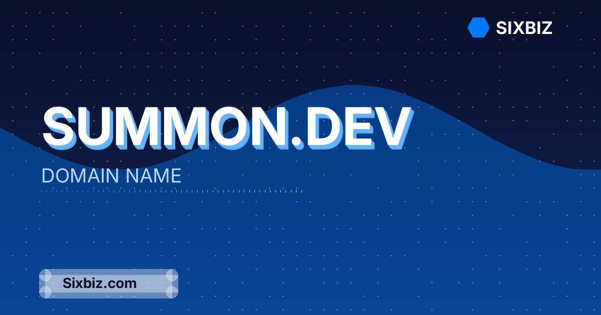 summon.dev - Premium Domain Name For Sale
