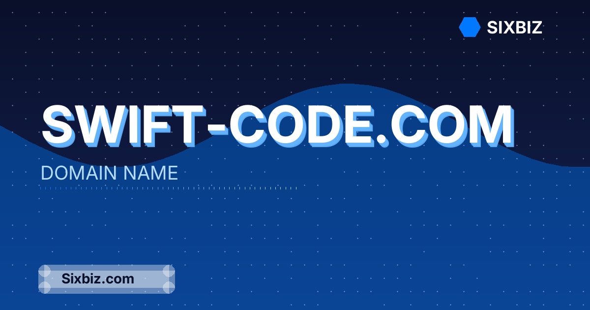 swift-code.com - Premium Domain Name For Sale
