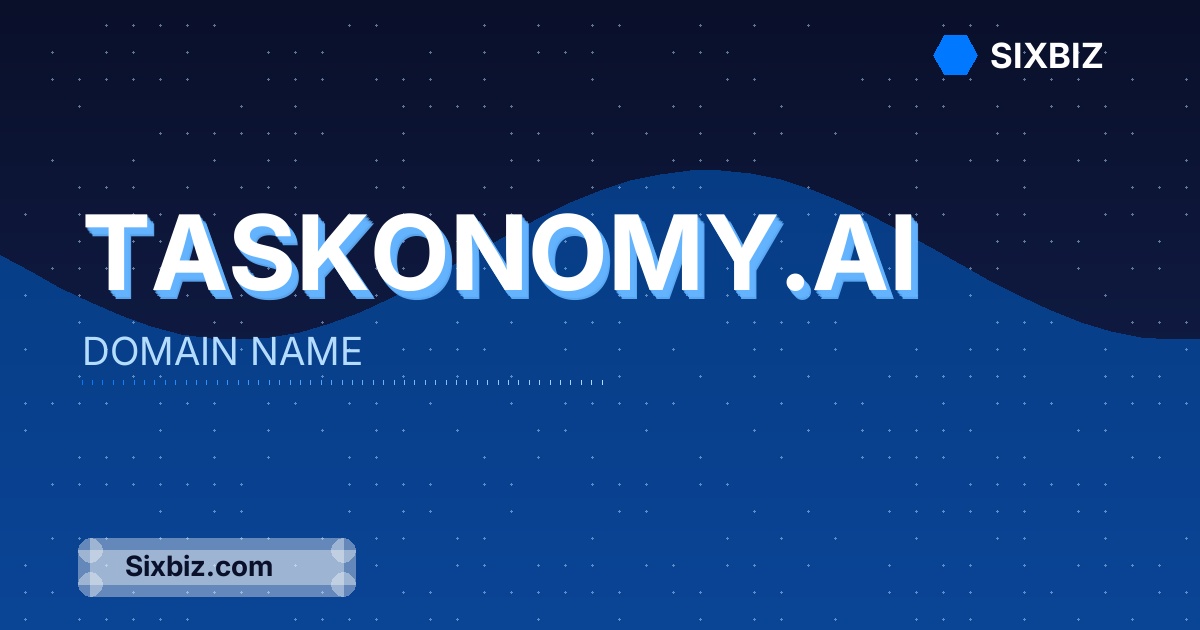taskonomy.ai - Premium Domain Name For Sale