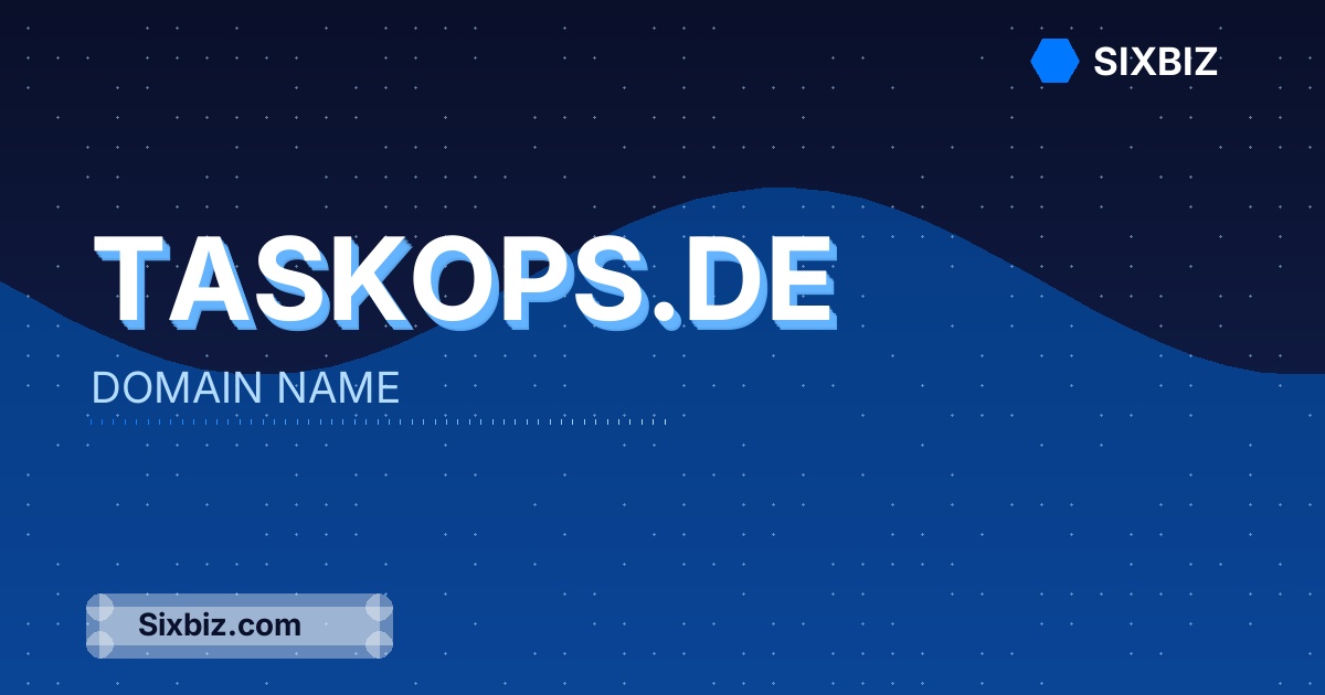 taskops.de - Premium Domain Name For Sale