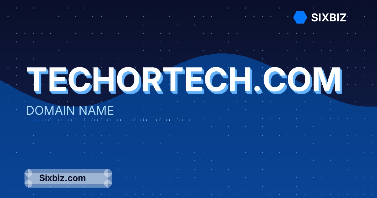 techortech.com - Premium Domain Name For Sale