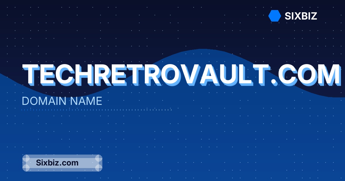 techretrovault.com - Premium Domain Name For Sale