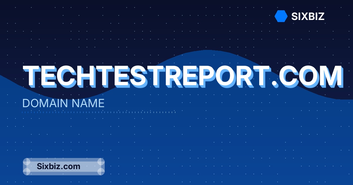 techtestreport.com - Premium Domain Name For Sale
