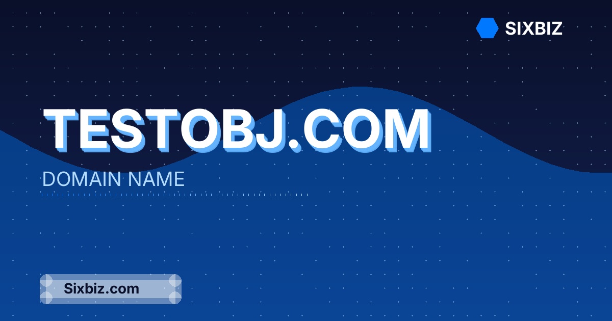 testobj.com - Premium Domain Name For Sale
