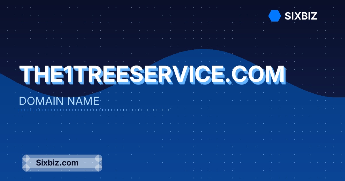the1treeservice.com - Premium Domain Name For Sale