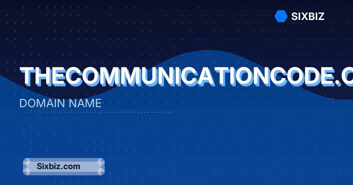 thecommunicationcode.com - Premium Domain Name For Sale