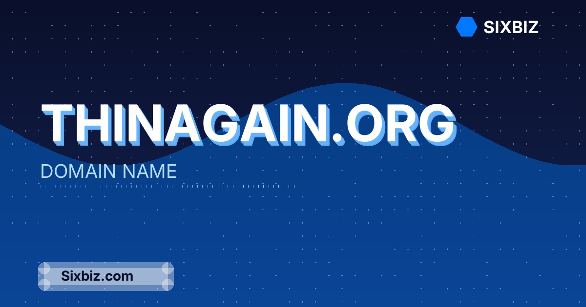 thinagain.org - Premium Domain Name For Sale
