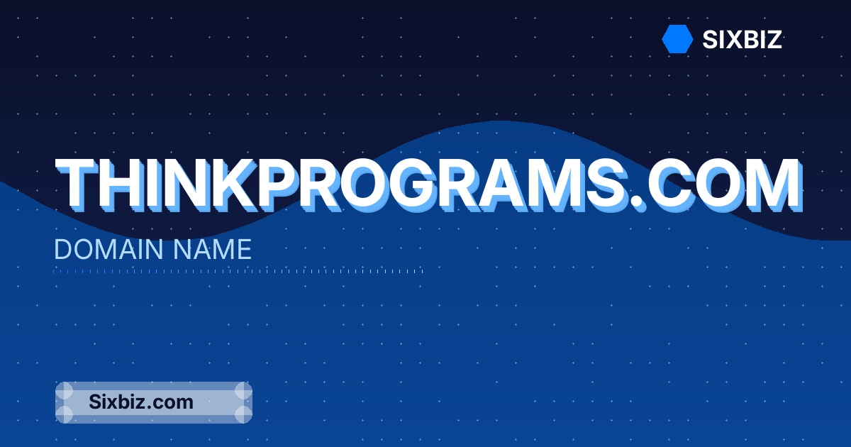 thinkprograms.com - Premium Domain Name For Sale