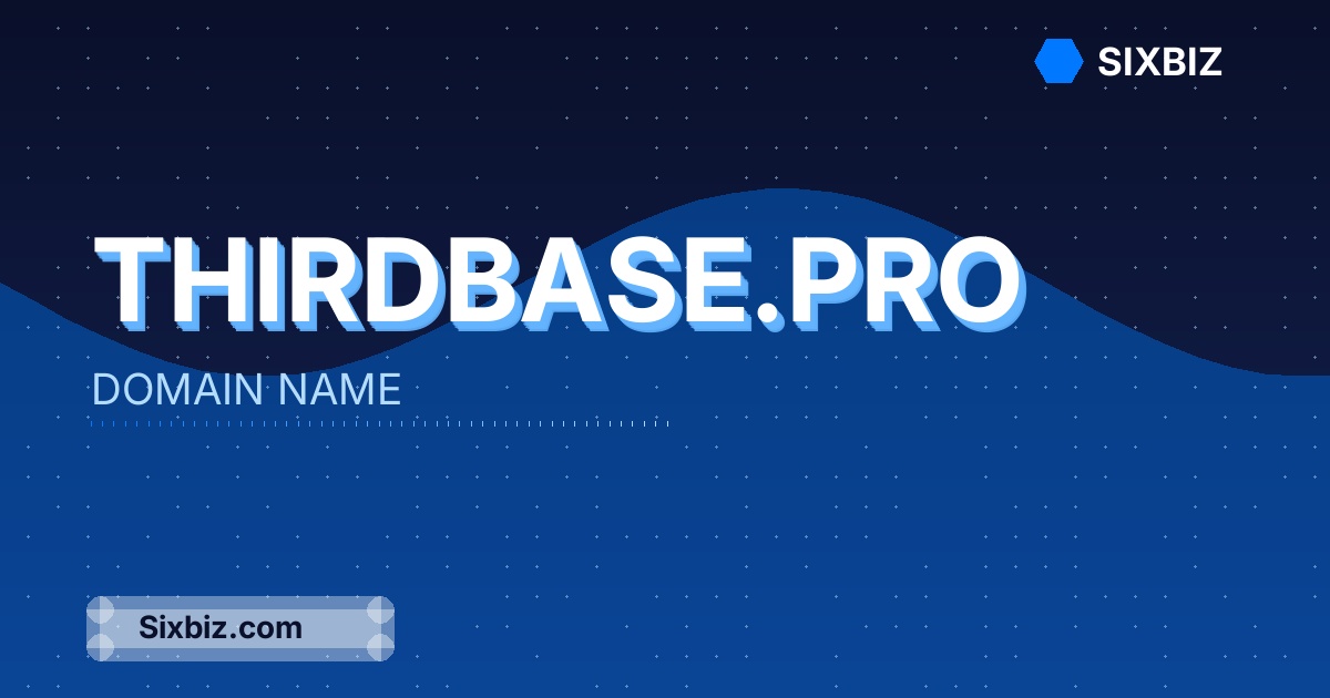 thirdbase.pro - Premium Domain Name For Sale