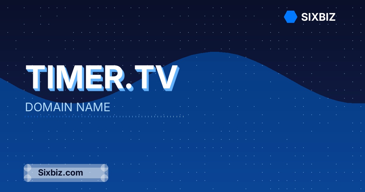 timer.tv - Premium Domain Name For Sale
