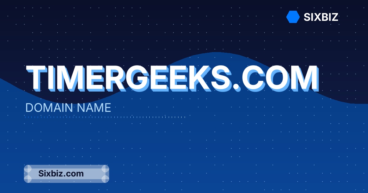 timergeeks.com - Premium Domain Name For Sale
