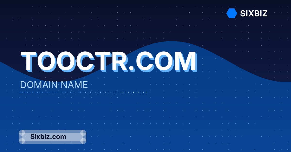 tooctr.com - Premium Domain Name For Sale