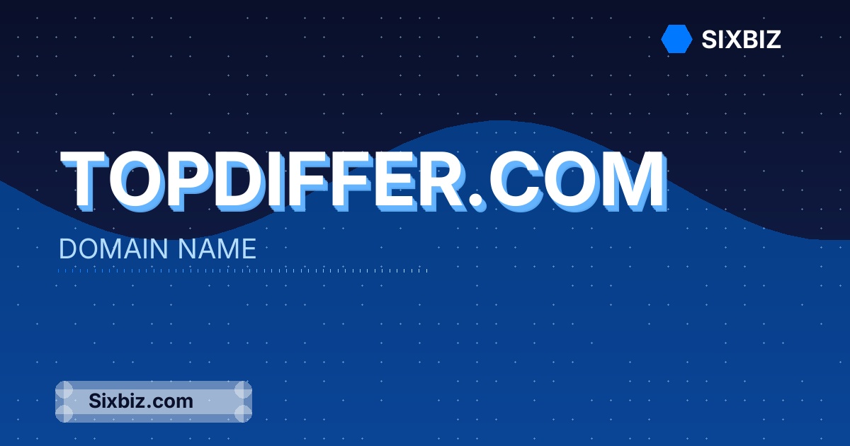 topdiffer.com - Premium Domain Name For Sale