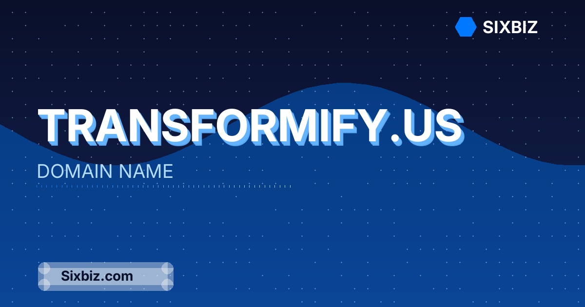 transformify.us - Premium Domain Name For Sale