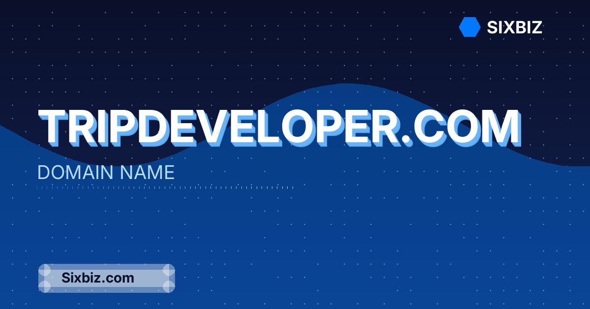 tripdeveloper.com - Premium Domain Name For Sale
