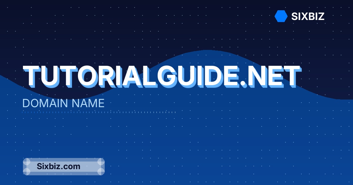 tutorialguide.net - Premium Domain Name For Sale